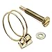 OCR Double Wire Hose Clamps ,1/2 — 1-1/4 inch 5 Sizes Ajustable Steel Wire Tube Pipe Clip Screw Assortment Kit, 50-Pack