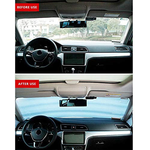 blue--net Car Windshield Snow Cover, Anti-Frost Car Front Windshield Cover, Vehicle Window Film Rainproof Antifreeze Snowproof UV Resistant Dustproof for Cars Trucks Vans - Thumbnail 6