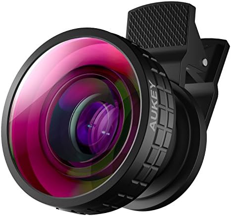 AUKEY 180 Degree Fish-Eye Lens for iPhone 6/iPhone 6/6S/6S Plus/Samsung phones/iPad/Smartphones/Tablets, etcBlack.
