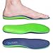 Dr. Foot's Plantar Fasciitis Insoles - Arch Support Shoe Inserts for Flat Feet, Foot & Heel Pain and Over-Pronation, Diabetic Anti-Sweat Foam for Comfort & Relief - L Blue&Green