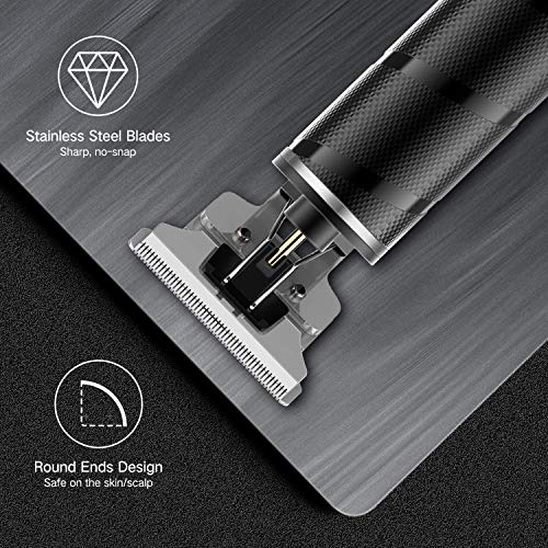 Tagliacapelli Uomo Professionale,Elettrico Professionale Trimmer Taglierina,Macchina per Barba,USB Ricaricabile Hair Trimmer T-Outliner Tagliacapelli con 3 Pettini per Bambini,Adulti,e Barbiere