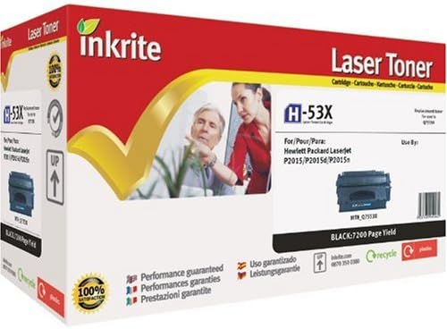 Inkrite Remanufactured Toner Cartridge Replacement for HP Q7553X Black