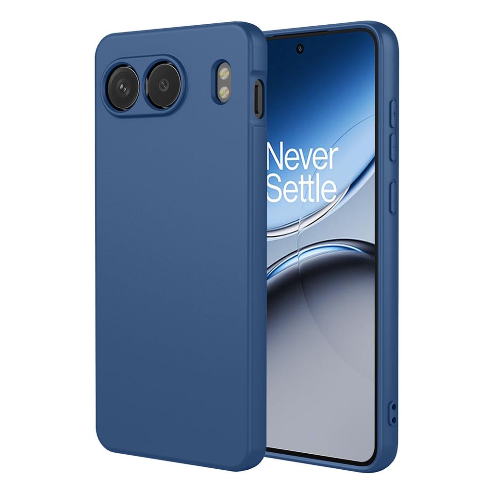 SEAHAI Case for OnePlus Nord 4 5G, Ultra Thin Silky-Soft Touch Soft Liquid Silicone Phone Cover with Shockproof Airbag Design, Premium TPU Bumper Fashion Case - Blue