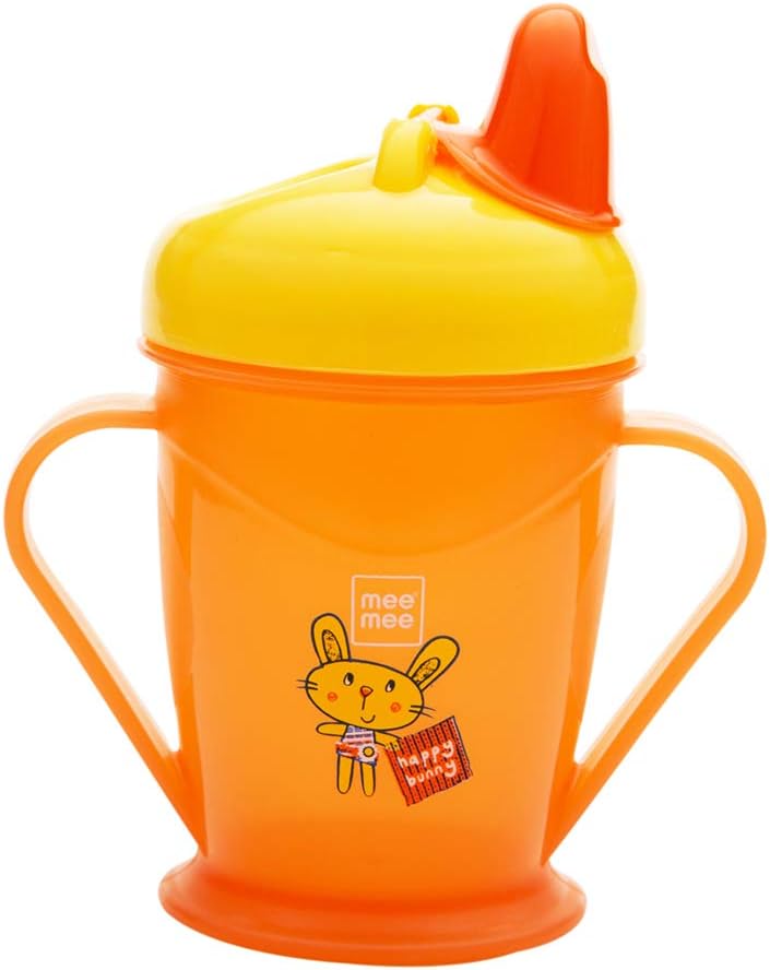 Mee MeeEasy Grip Sipper Cup With Twin Handle, 175 Ml, Orange