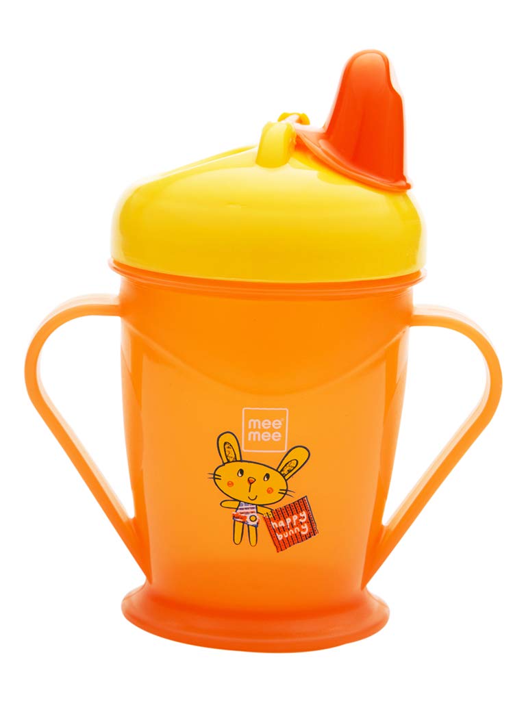 Mee MeeEasy Grip Sipper Cup With Twin Handle, 175 Ml, Orange
