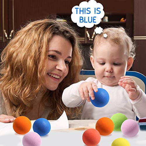 oazoxcx 12 Pieces Soft Foam Balls Lightweight Mini Play Balls for Safe Indoor Toys Fun Vibrant Assorted Colors Orbs Unique Birthday Party Favors for Boys and Girls