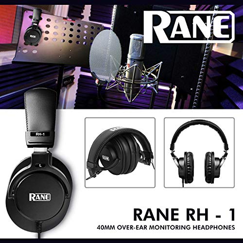 Behringer CMD Studio 4A DJ Controller + Rane RH-1 40mm Over-Ear Monitoring Headphones and Accessories