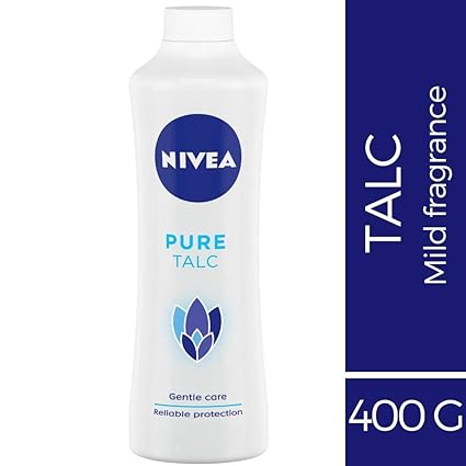 NIVEA Pure Talc, 400g, Mild fragrance powder
