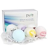 Lush 6 Bath Bombs Extra Large Fizzers with Natural Shea, Coco Butter, Clay,Dead Sea Salts and other Skin Nourishing Organic Ingredients! Best Mothers Day Gift!