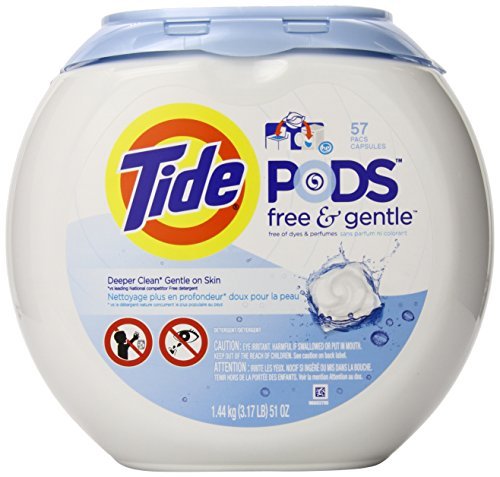 TIDE FREE & GENTLE HE LAUNDRY DETERGENT (114 CAPSULES)