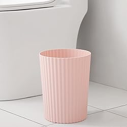 JiatuA Small Trash Can Plastic Wastebasket Round