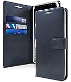 GOOSPERY Galaxy Note 8 Case for Samsung Galaxy Note 8, [Drop Protection] Blue Moon [Wallet Case] PU Leather with Shock Absorbing TPU Casing [ID Card & Cash Holders] (Dark Navy) NT8-BLM-NVY