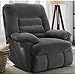 Serta Big & Tall Memory Foam Massage Recliner, Grey