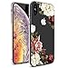 iPhone Xs Max Case, iPhone Xs Max Case with Flowers, Ueokeird Slim Shockproof Clear Floral Pattern Soft Flexible TPU Back Phone Cove for Apple iPhone Xs Max 6.5 inch (2018) (Blossom Flower)