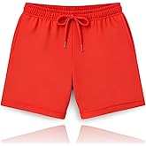 Nisa Men’s Casual Drawstring Shorts – 8" Inseam, Cotton-Poly Blend, Deep Pockets, Lightweight for Gym & Lounge