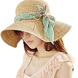 Womens Large Brimmed Garden Beach Big Summer Sun Hat