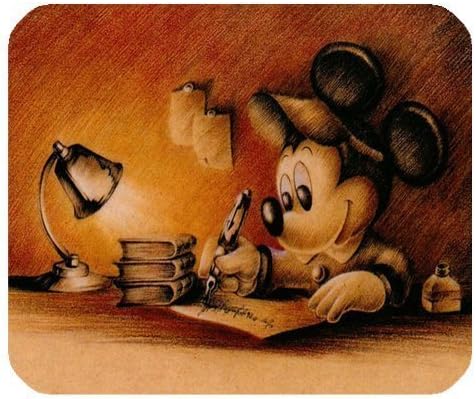 Mickey Mouse Customize Standard Rectangle Black Mouse Pad Durable Cloth Mouse Mat