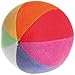 Grimm's Soft Organic Rainbow Ball with Gentle Rattle - First Ball for Baby