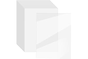VOKOY 20 Pack 10mil PVC Clear Binding Presentation Covers, Letter Size Quality Un-Punched Report Covers, Plastic Covers for Home Office Document Binding, Square Corners 8.5x11 Inches