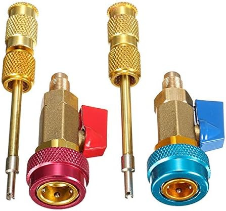 Valve,SENREAL Car Air Conditioning Valve Core Quick Remover A/C High Low Pressure Install Tool
