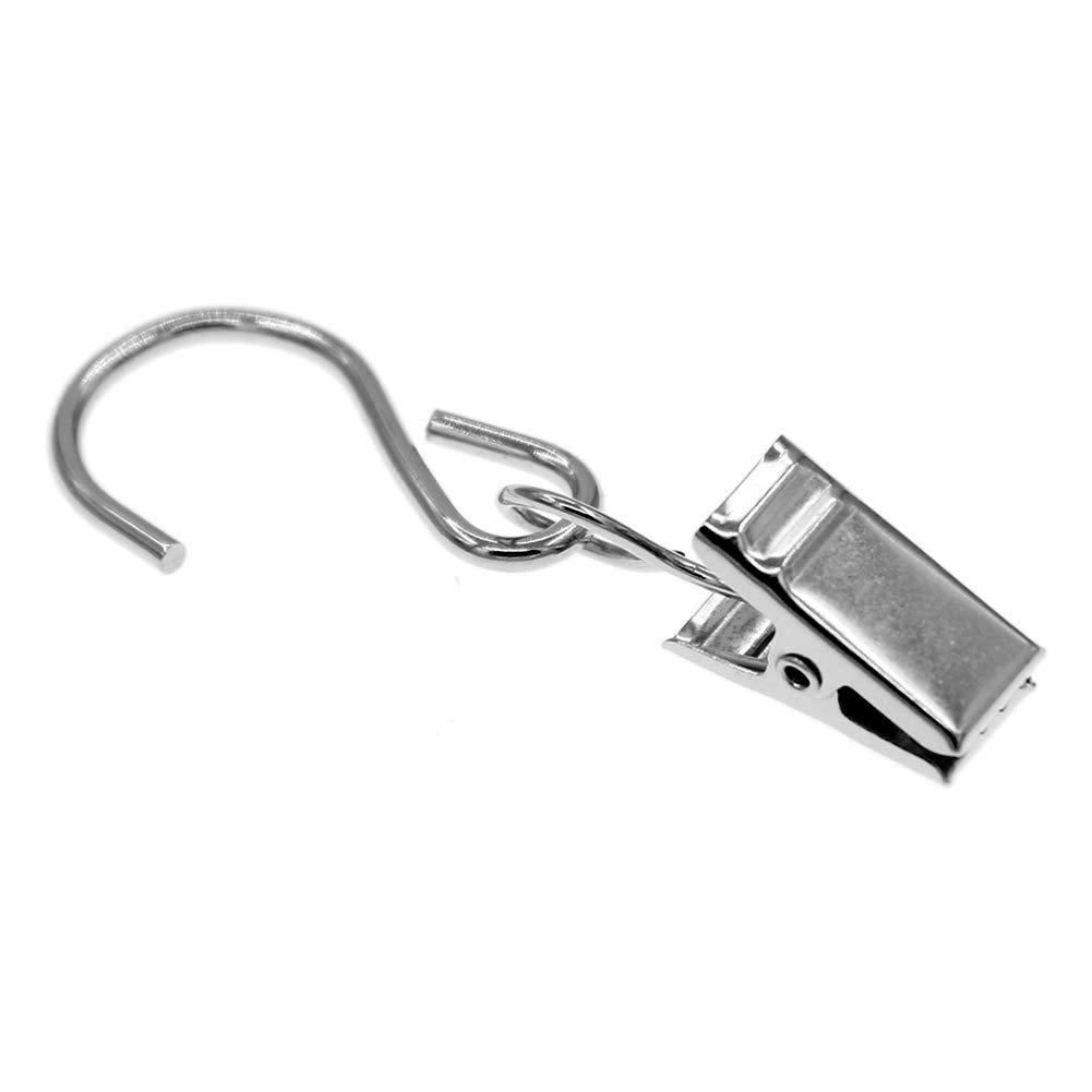 Coideal 40 Pack Curtain Clip Metal Hanging Clips Hooks for Drapes