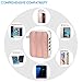 Infinilla 4-Port 30W/6A Multi-Port USB Wall Charger with Foldable Power Adapter Plug, Rose Gold