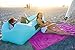 Live Infinitely Inflatable Air Lounger Chair Features Headrest, 2 Pockets, 700 Gauge Inner Liner, 420D Ripstop Exterior & Travel Bag Use On Beach Or In The Pool 9’ Long & Holds 500 (Bright Blue)