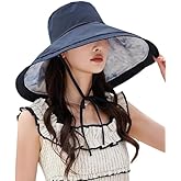 Women’s Wide Brim Sun Hat Packable Reversible Floral Bucket Hat Summer UV Protection Floppy Beach Travel Cap