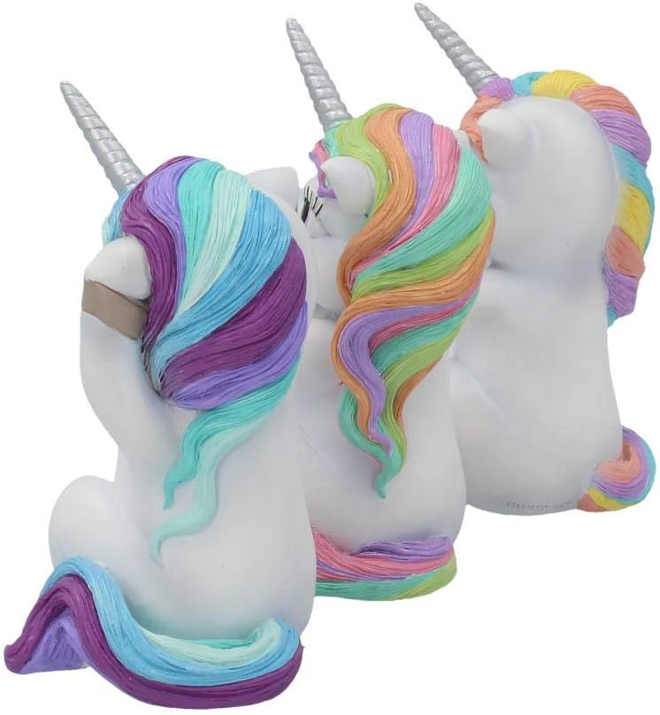 Nemesis Now Three Wise Cutiecorns Figurine Set,White,9.5cm - Image 4