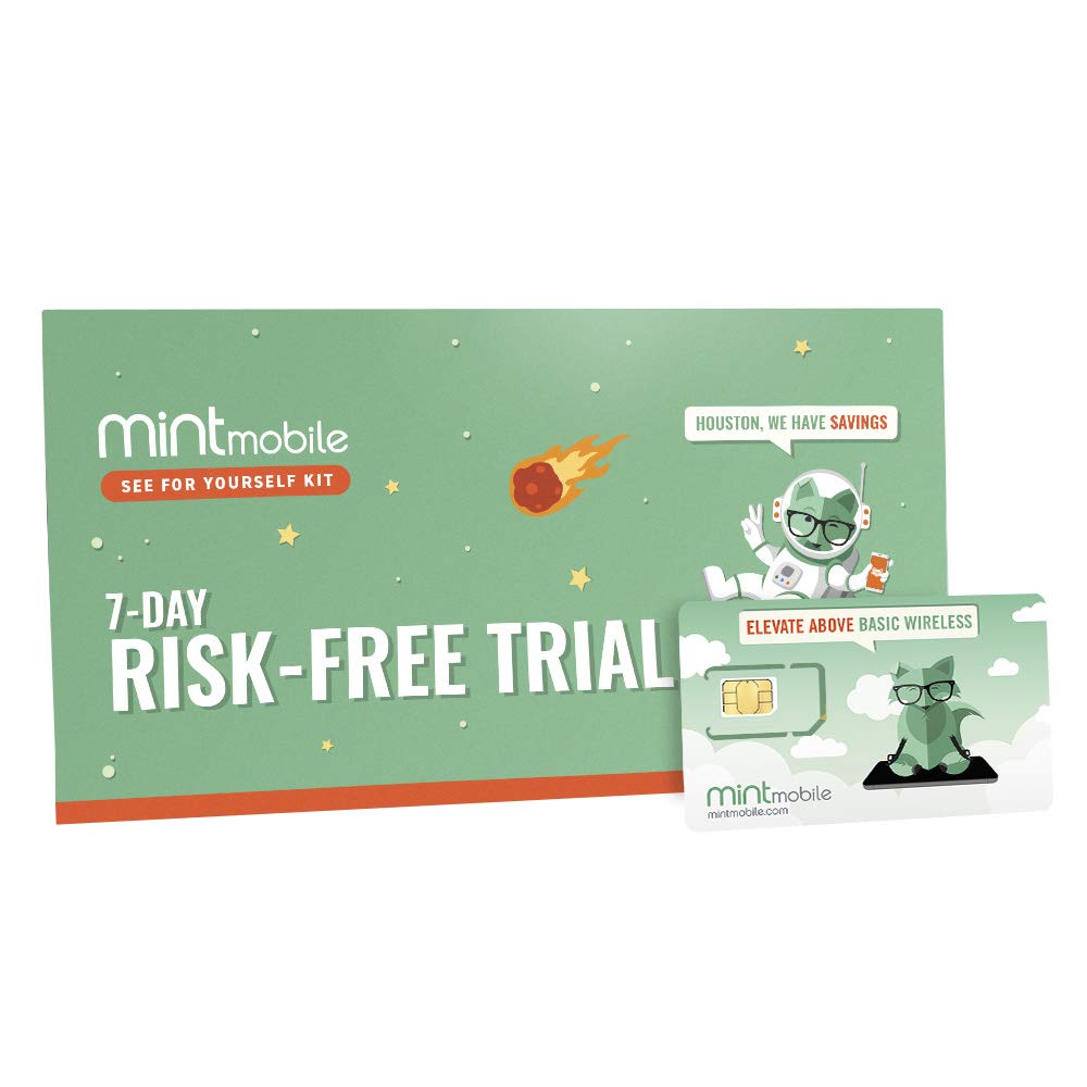Mint Mobile See for Yourself Kit | Verify Compatibility with Our Talk, Text &amp; Data Plans (3-in-1 GSM SIM Card)
