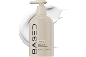 BASED BODYWORKS BASED Leave-In Conditioner, Instant Frizz Control, Hydrates & Nourishes Hair, Premium Leave-In Conditioner for Men, Healthy Frizz-Free Hair in Minutes (6.8 Fl Oz Pack of 1)