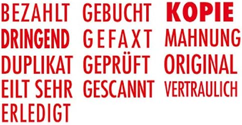COLOP Printer 20 Text Stamp Urgent, Imprint Red, Ready to Use, Up to 5000 Imprints, Rot, klein