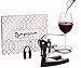 New Wine Bottle Opener Set by Symposium Supply - Rabbit-Style Corkscrew with Aerator - 5 Piece Stylish Gift Set For The Wine Lover