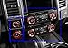 KUJOOY for Ford Bronco Sport 2021 2022 2023 2024 2025 Air Conditioner AC Switch Knob Cover Button Trim Interior Accessories (Brown, Bronco)