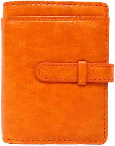 Amazon Join K カードケース メンズ 大容量 縦入れ 革 レザー 札入れ 小銭入れなし オレンジ キーケース