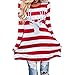 Mallcat Women Stripe Dress Christmas Elk Casual Dress