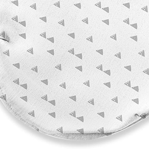 SwaddleMe Luxe Easy Change Swaddle, Ellie Elephant/Triangle Grey, Small