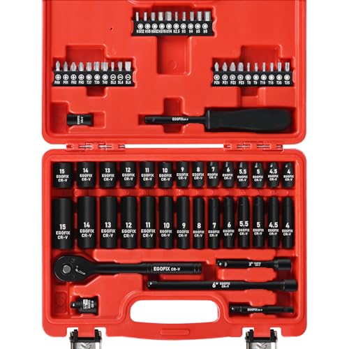 EGOFIX 1/4" Ratchet Wrench Socket Set