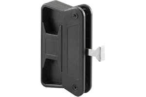 Prime-Line Products A 168 Sliding Screen Door Latch and Pull Black ,3 In.Hole spacing, Plastic
