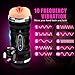 Male Masturbator Cup,Electric Vibrating Pocket Pussy Stroker with Voice, Powerful Vibration Masturbation with Realistic Tight Vagina,Oral Sex Toys for Man