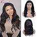 Brazilian Cuticle Aligned Human Hair Wigs Body Wave 4x4 Lace Closure Wig Pre Plucked Unprocessed Remy Human Hair lace front wigs for Black Women with Baby Hairs Natural Color (20, Lace Closure Wig)