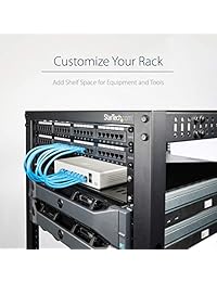 StarTech. com clóset Rack de 19 pulgadas 1U universal Fixed Server Shelf Computer Case   cabshelf1u (Negro), Negro