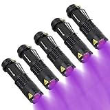 Black Light UV Flashlights,Goldenguy Blacklight Pets Urine and Stains Detector Zoomable Ultraviolet Flashlight 395 nm LED Ultraviolet Blacklights for Dog&Cat Urine Bed Bug (5 Pack)