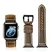 iStrap Handmade Asso Padded Leather Black PVD Clasp Watch Bands Strap For Apple Watch 42mm 38mm (Three Color Can Choose)