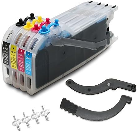 INKUTEN LC71 LC75 LC79 Extra-Large Refillable Ink Cartridges for Brother JBrother MFC J280W J425W J430W J435W J5910DW J625DW MFC-J6510DW J6710DW J6910DW J825DW J835DW Printers