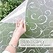 rabbitgoo Window Privacy Film, Decorative Static Cling Frosted Glass Film, Non-Adhesive Privacy Window Stickerfor Home Bathroom, Removable & Reusable, Flower Pattern, 35.4 x 78.7inches