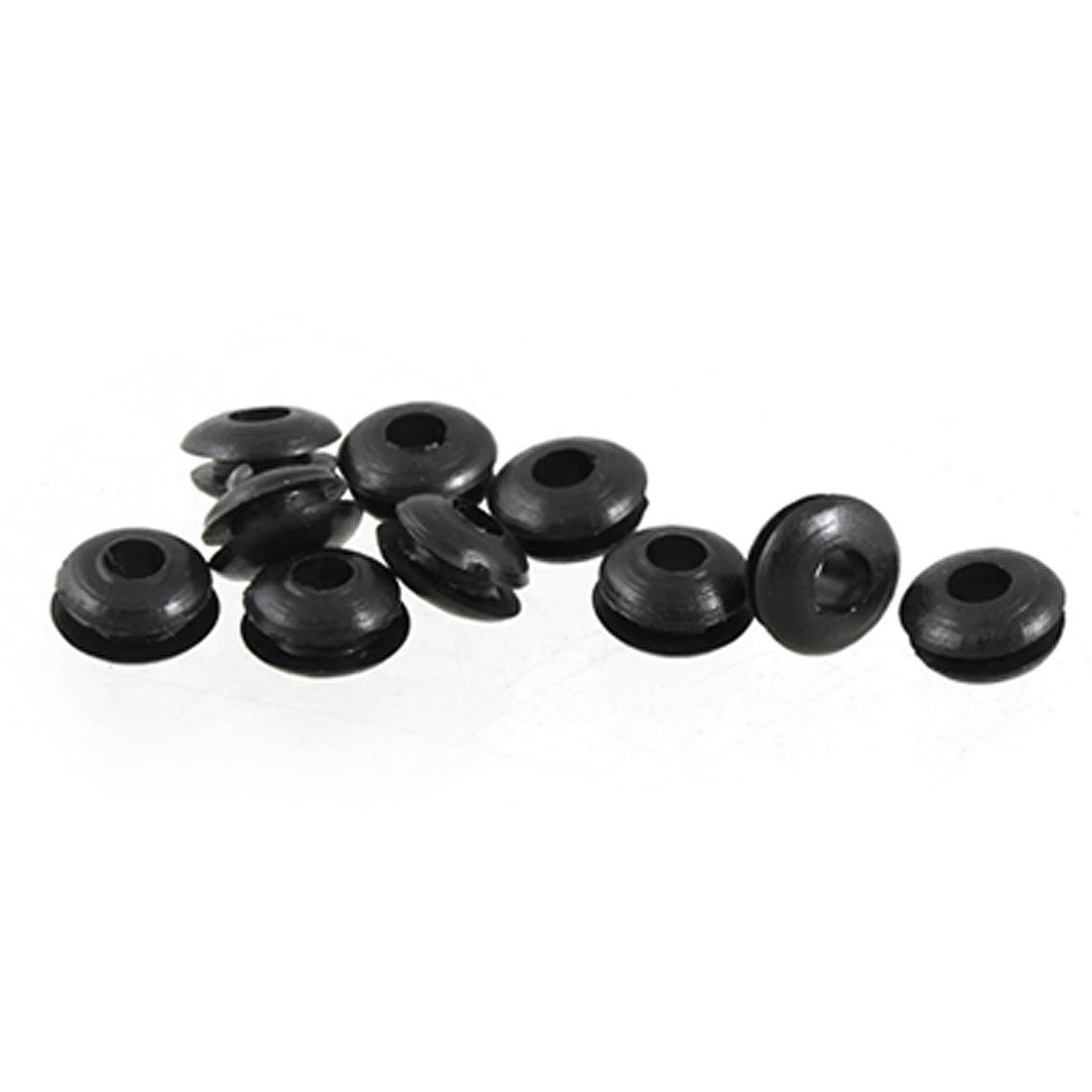 sourcing map 10 Pcs Wire Protective Rubber 3mm Double Side Grommets