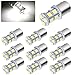AUTOSAVER88 1156 LED Light Bulbs - [10 Pack] 4800K White LED Lamp for RV Trailer Camper Interior Signal Light