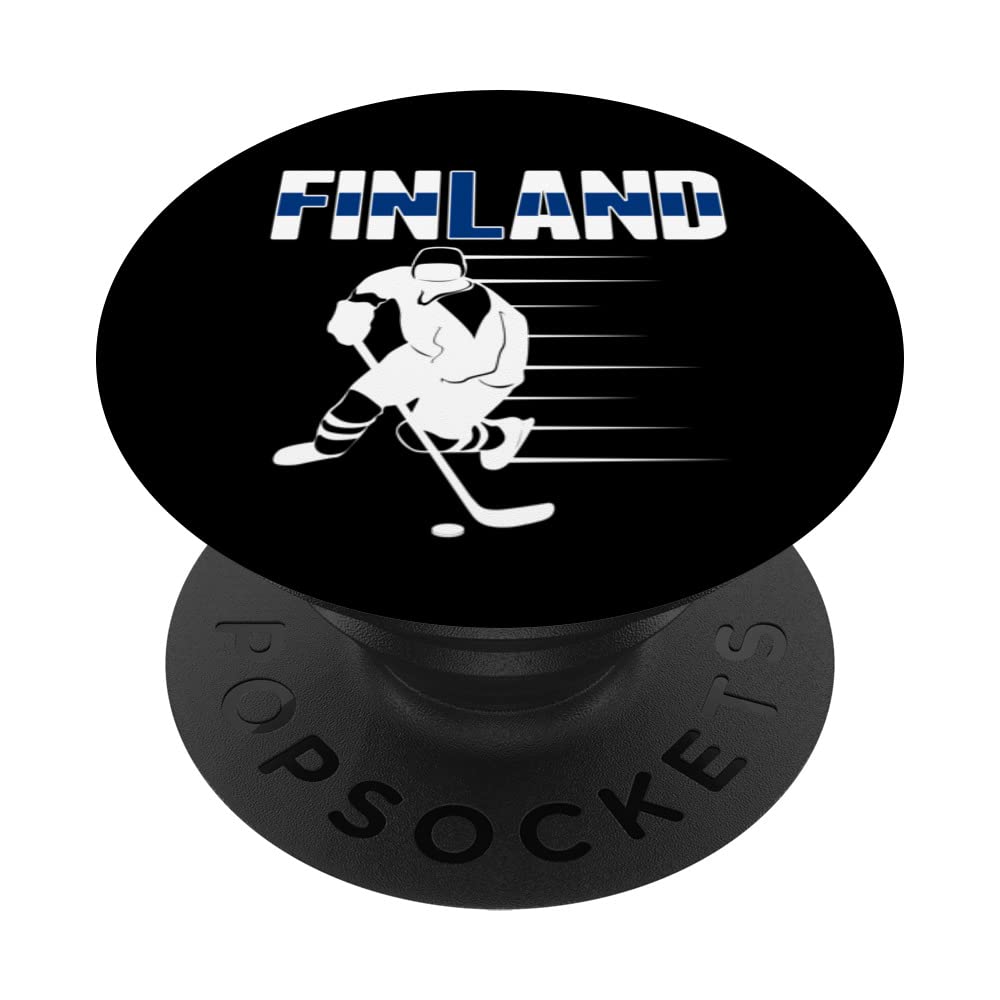 Finland Ice Hockey Fans Jersey Finnish Hockey Team Supporter PopSockets Swappable PopGrip