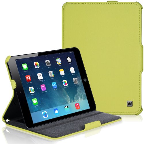 CaseCrown Ace Flip Case (Green) for Apple iPad mini 7 Inch Tablet (Built-in magnet for sleep / wake feature)